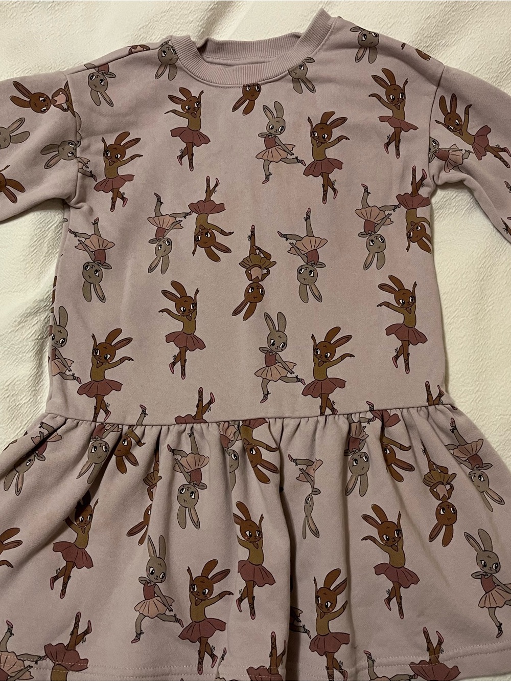 H&M Mauve Bunny Ballerina Twirl Dress